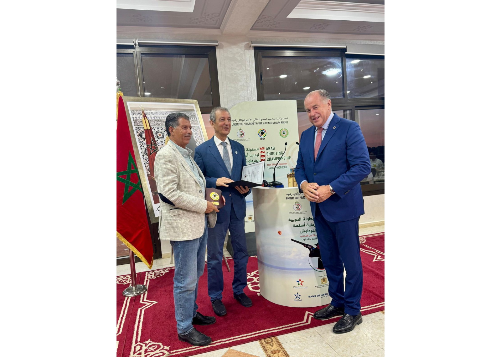 Organisation du Championnat Arabe de Tir – Tanger, 20 au 28 septembre 2025